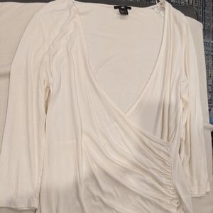 BOGO H&M Long-Sleeved Tunic Blouse w/Wrap Front